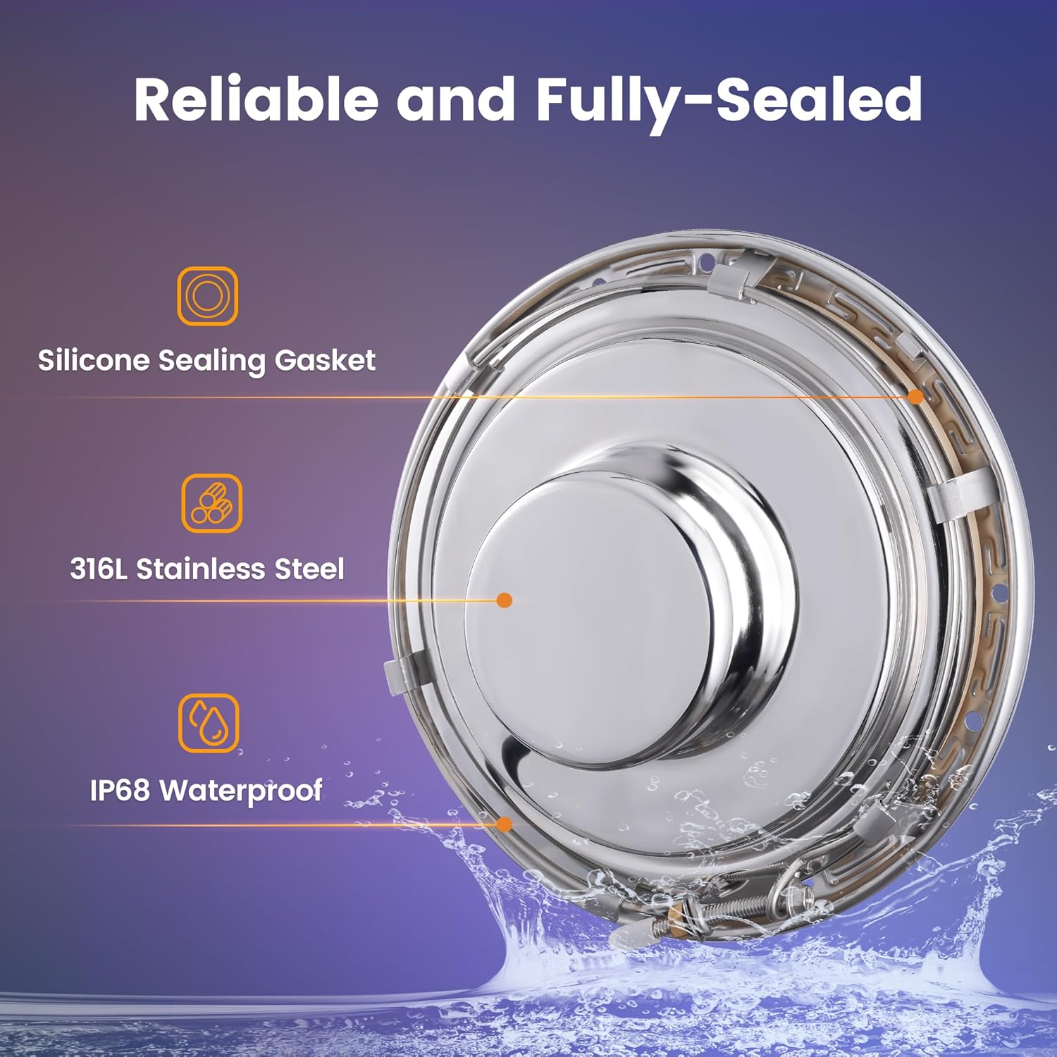 SURAIELEC 12V AC Pool Lights for Inground Pool  10 inch Color Changing LED Pool Light with Remote Control  300W Equivalent  Underwater Swimming Pool Light Fixture for Large Wet Niches  50FT