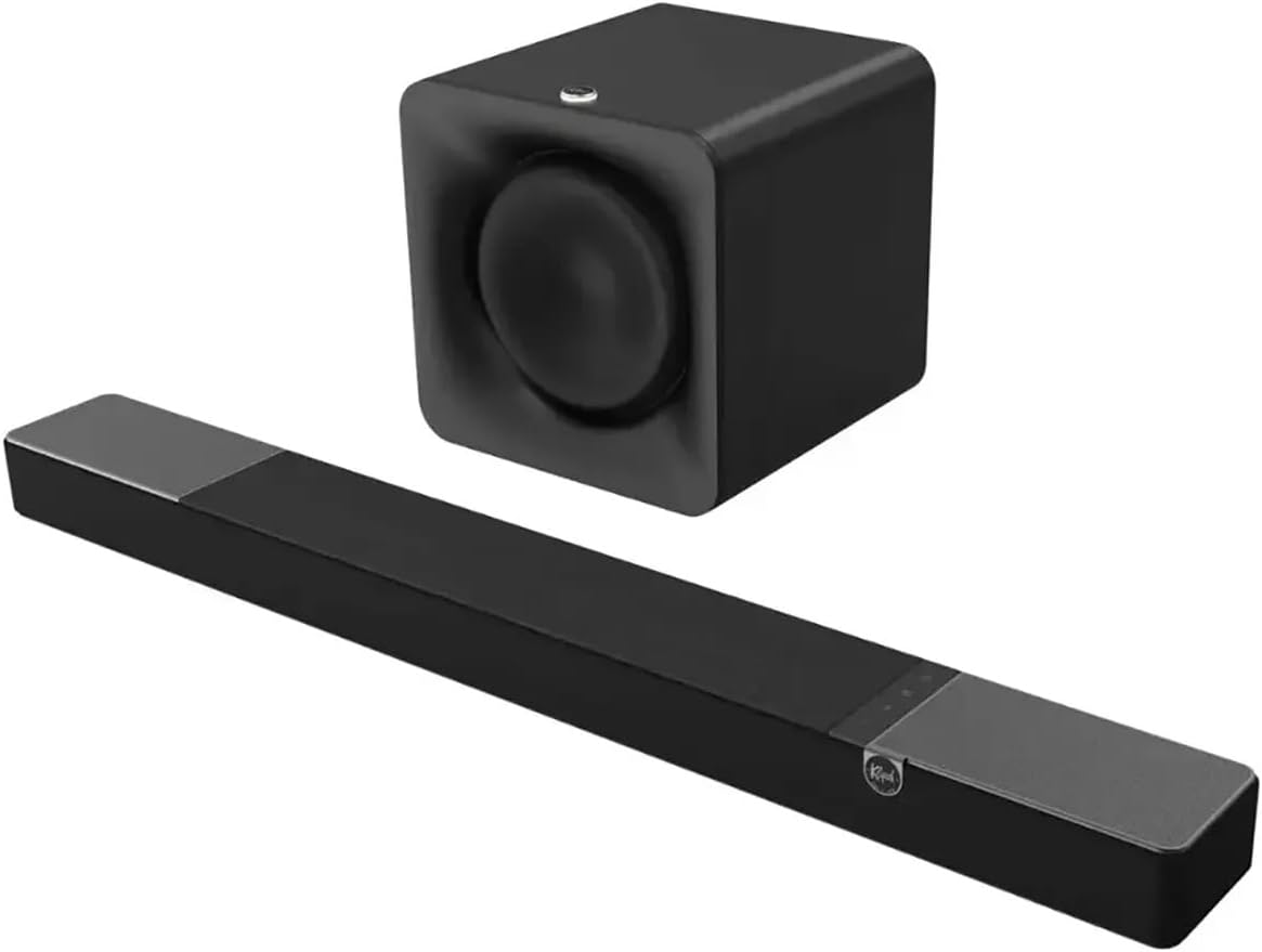 Klipsch Flexus CORE 210 Dolby Atmos 44" SoundBar + 10" Subwoofer  3.1.2-Channel Dolby Atmos Sound Bar + Flexus Sub 100 10″ Wireless Sub-woofer – 185 W RMS  HDMI eARC  Bluetooth  Horn-Loaded Tweeter