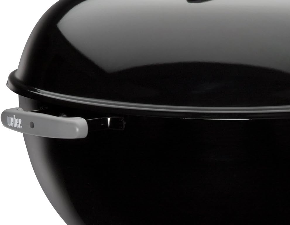 Weber Original Kettle Charcoal Grill  22-Inch  Black – Classic Outdoor BBQ Grill with One‑Touch™ Cleaning System & Precise Temperature Control Dampers