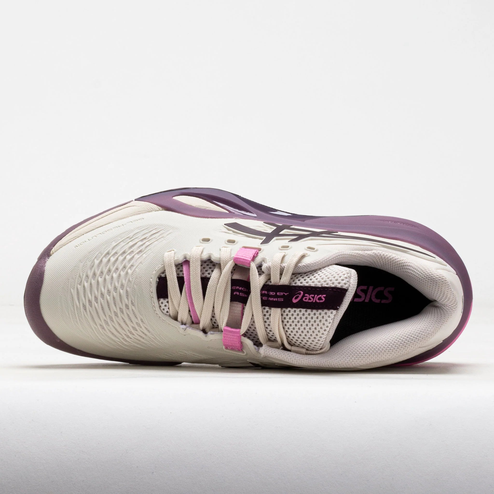 ASICS GEL-Resolution X Women's Soft Oat/Dark Aubergine
