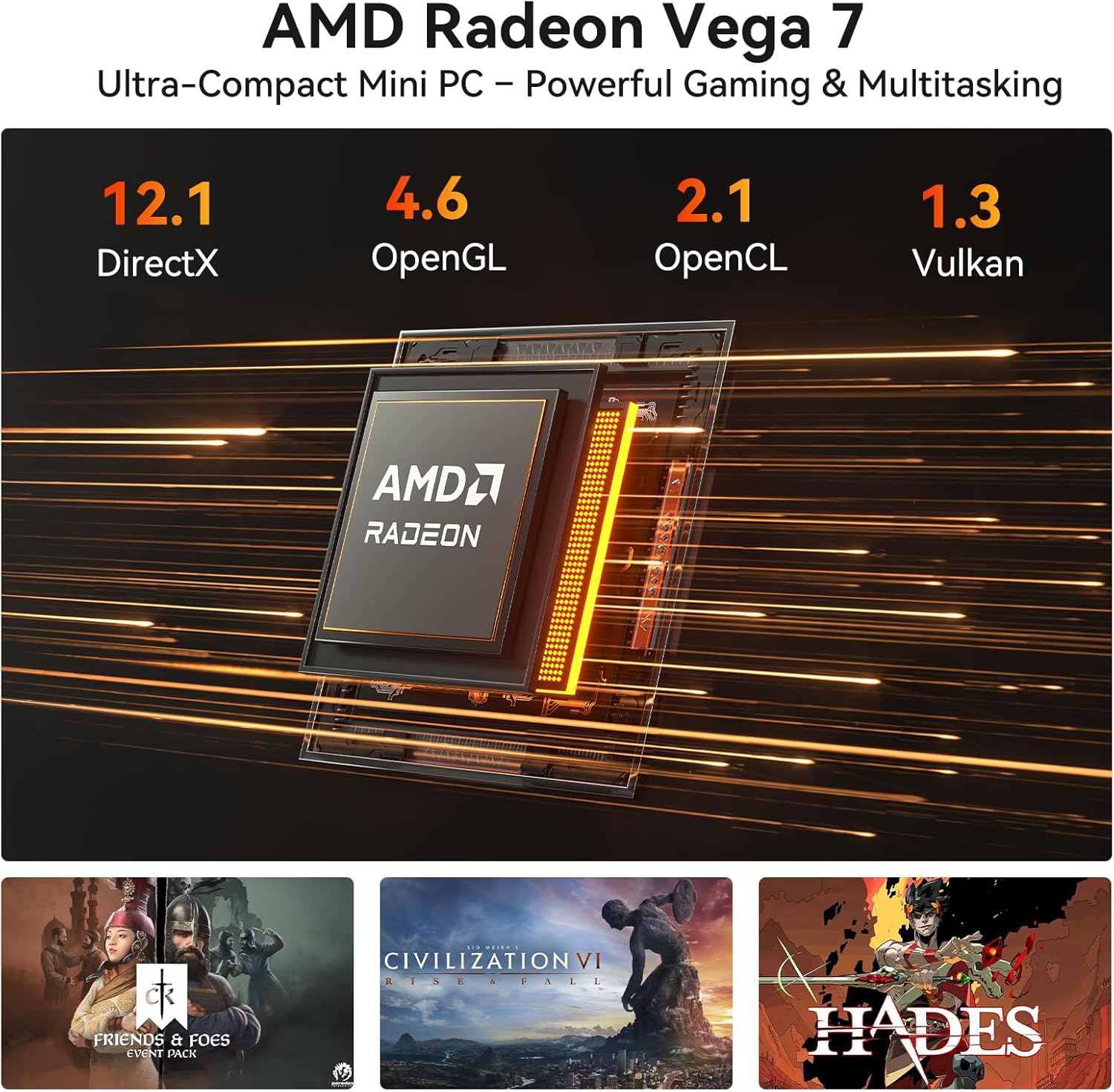 GEEKOM A5 Pro Mini PC (2026) with AMD Ryzen 5 7430U  16GB DDR4 RAM(Upgradable to 96GB  Not LPDDR)  512GB NVMe SSD  Windows 11 Pro Desktop Computer Support 4 Displays/8K/Wi-Fi 6/6xUSB  3-Year Coverage