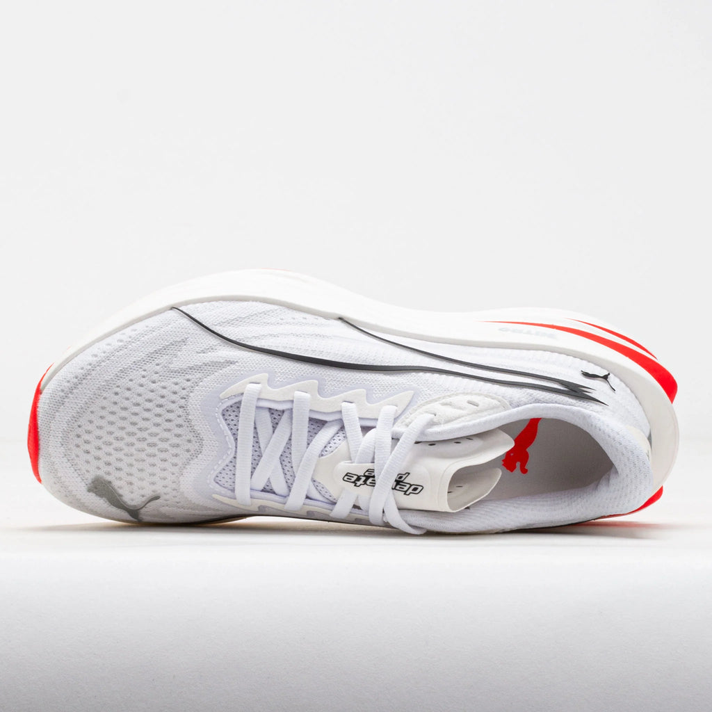 Puma Deviate Pure NITRO Men's White/Ultra Red/Silver
