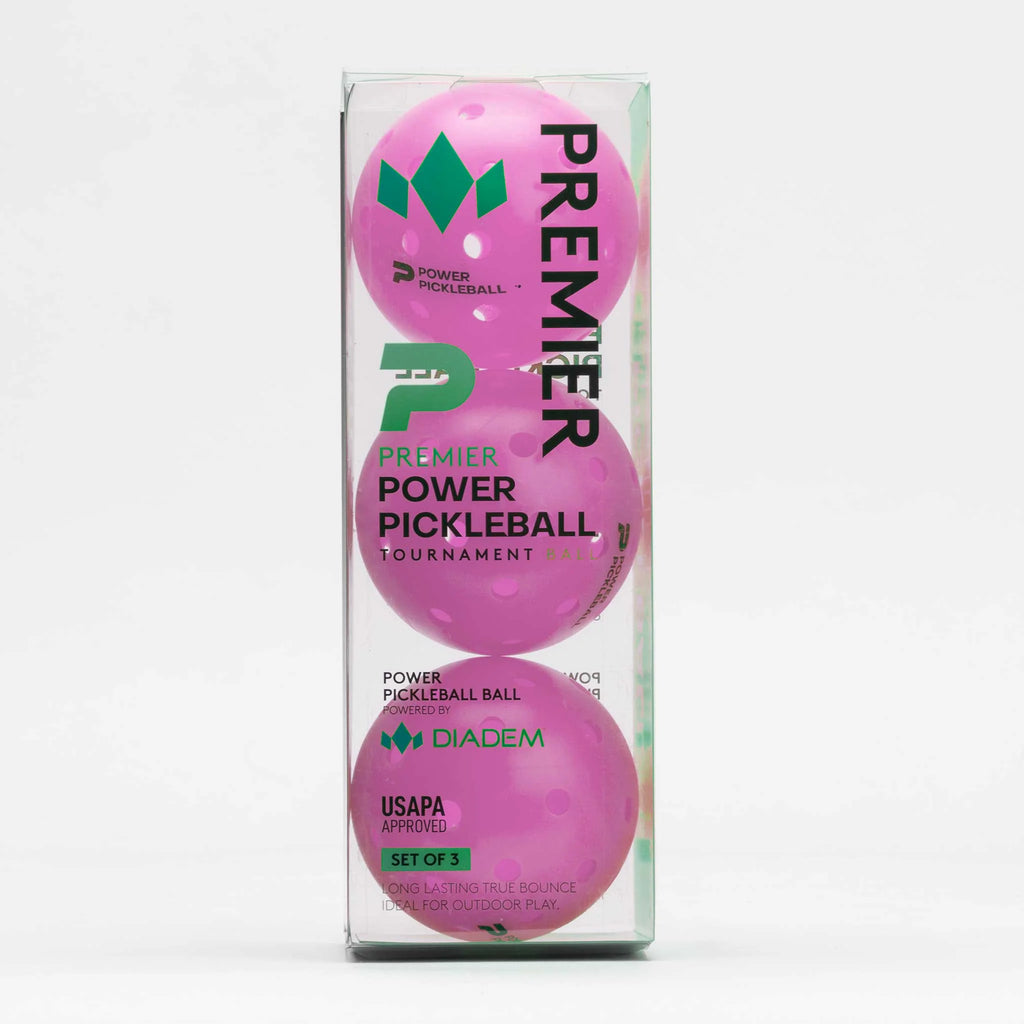 Diadem Power Pickleball Outdoor Ball 3 Pack