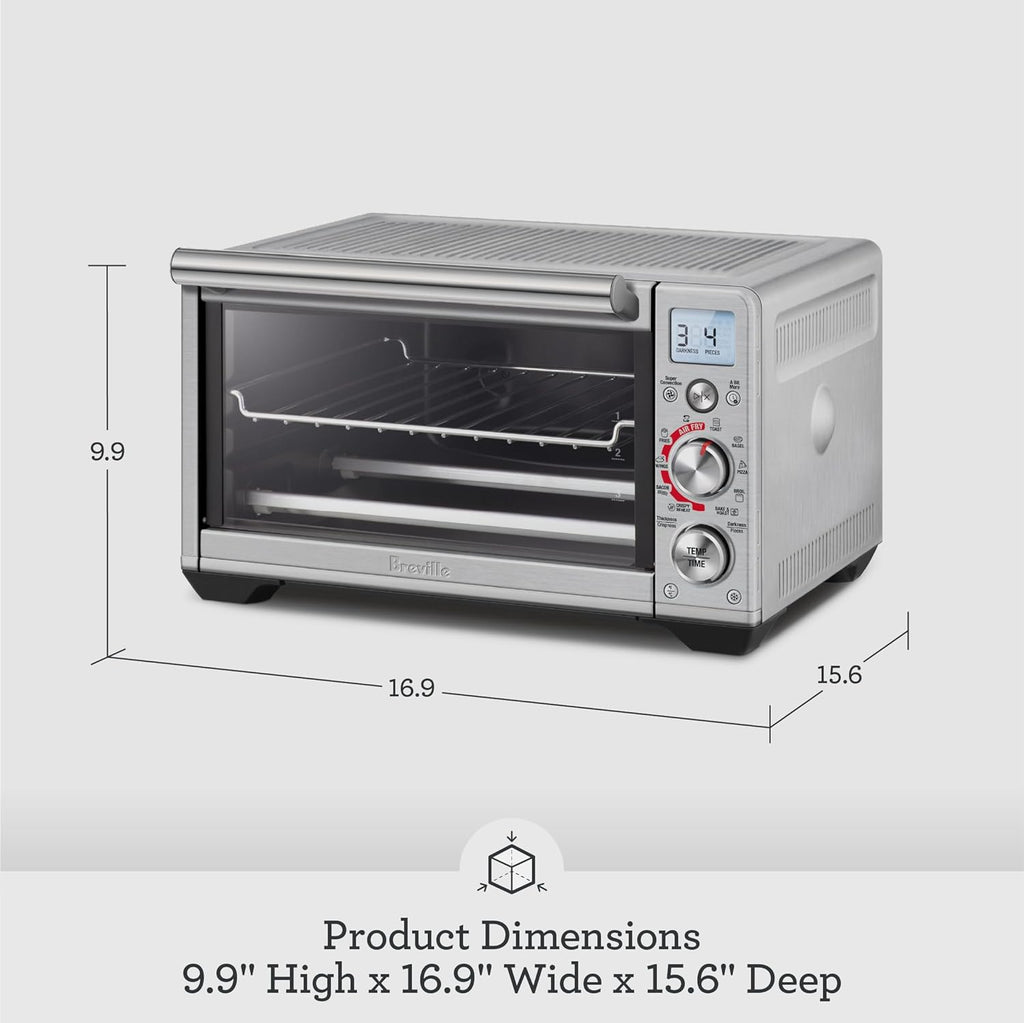 Breville Smart Oven Air Fryer Compact, Brushed Stainless Steel