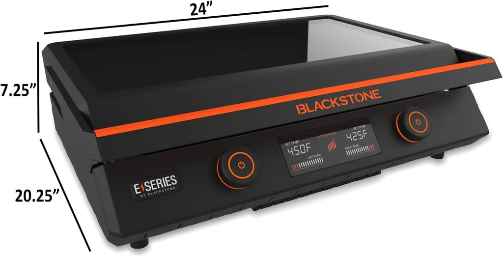 22 Inch Electric Griddle Nonstick with Lid  8001 E-Series Tabletop Large Griddle By Blackstone with Blackstone Griddle Accessories For Indoor and Outdoor Use
