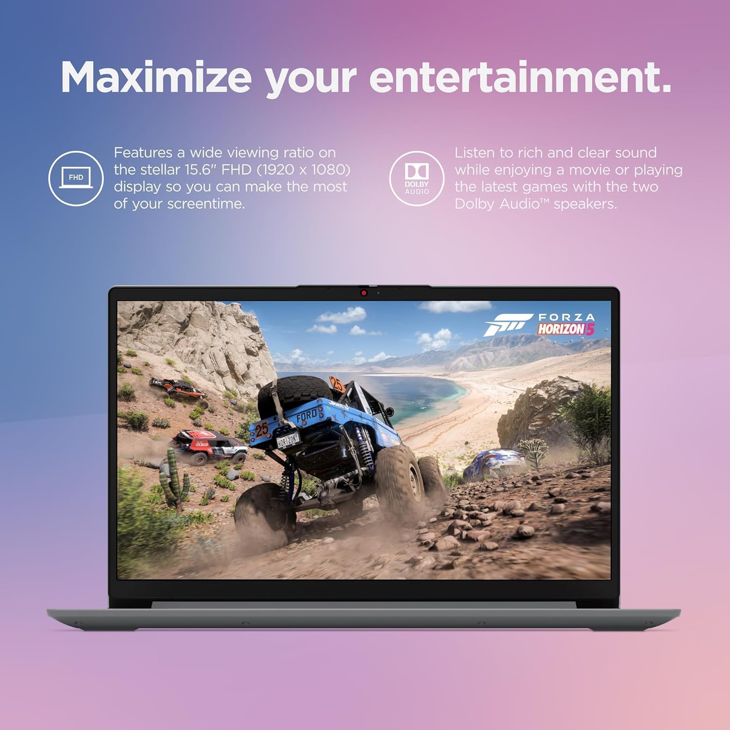 Lenovo IdeaPad 1 Student Laptop  Intel Dual Core Processor  20GB RAM  1TB SSD + 128GB eMMC  15.6" FHD Display  1 Year Office 365  Windows 11 Home  Wi-Fi 6  Webcam  Bluetooth  SD Card Reader  Grey