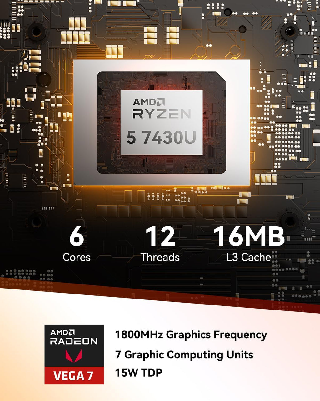 GEEKOM A5 Mini PC (3-Year Coverage) with AMD Ryzen 5 7430U  16GB RAM(Expandable  Not LPDDR)  512GB NVMe SSD  Windows 11 Pro Desktop Computer  8K Quad Display  HDMI 2.0  SD 4.0 Slot  Bunsiness Home