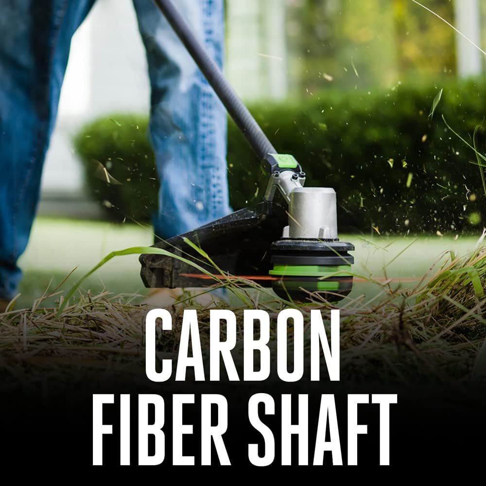 EGO POWER+ String Trimmer  Battery Powered  15" Trimmer for Weeds and Grass with POWERLOAD and Carbon Fiber Split Shaft  Includes 56V 2.5Ah Battery and Charger - ST1521S
