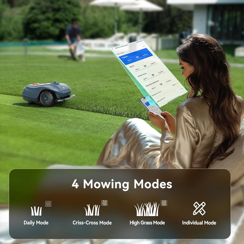 Neomow X SE Robot Lawn Mower Perimeter Wire Free for 0.75 Acre 3D LiDAR SLAM+Vision Mapping Robotic Lawnmower with 4G  No RTK Station Required  AI Accurate Obstacle Avoidance  App Control  Anti-Theft