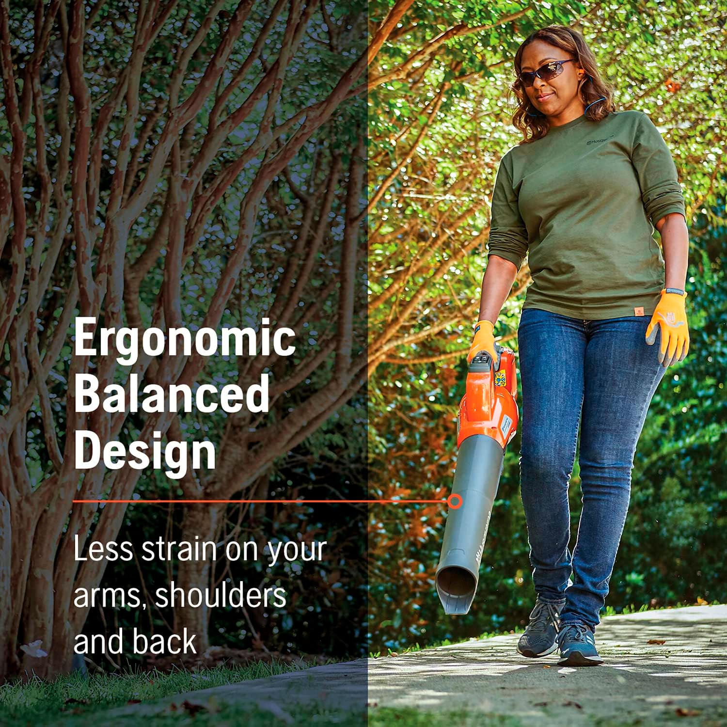 Husqvarna 230iB Battery Powered Cordless Leaf Blower  136-MPH 650-CFM Electric Leaf Blower with Brushless Motor and Quiet Operation  40V Lithium-Ion 4 Ah Battery and Charger Included  970480204