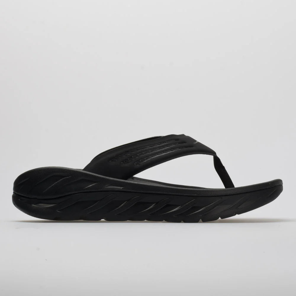 HOKA ORA Recovery Flip Men's Black/Dark Gull Gray