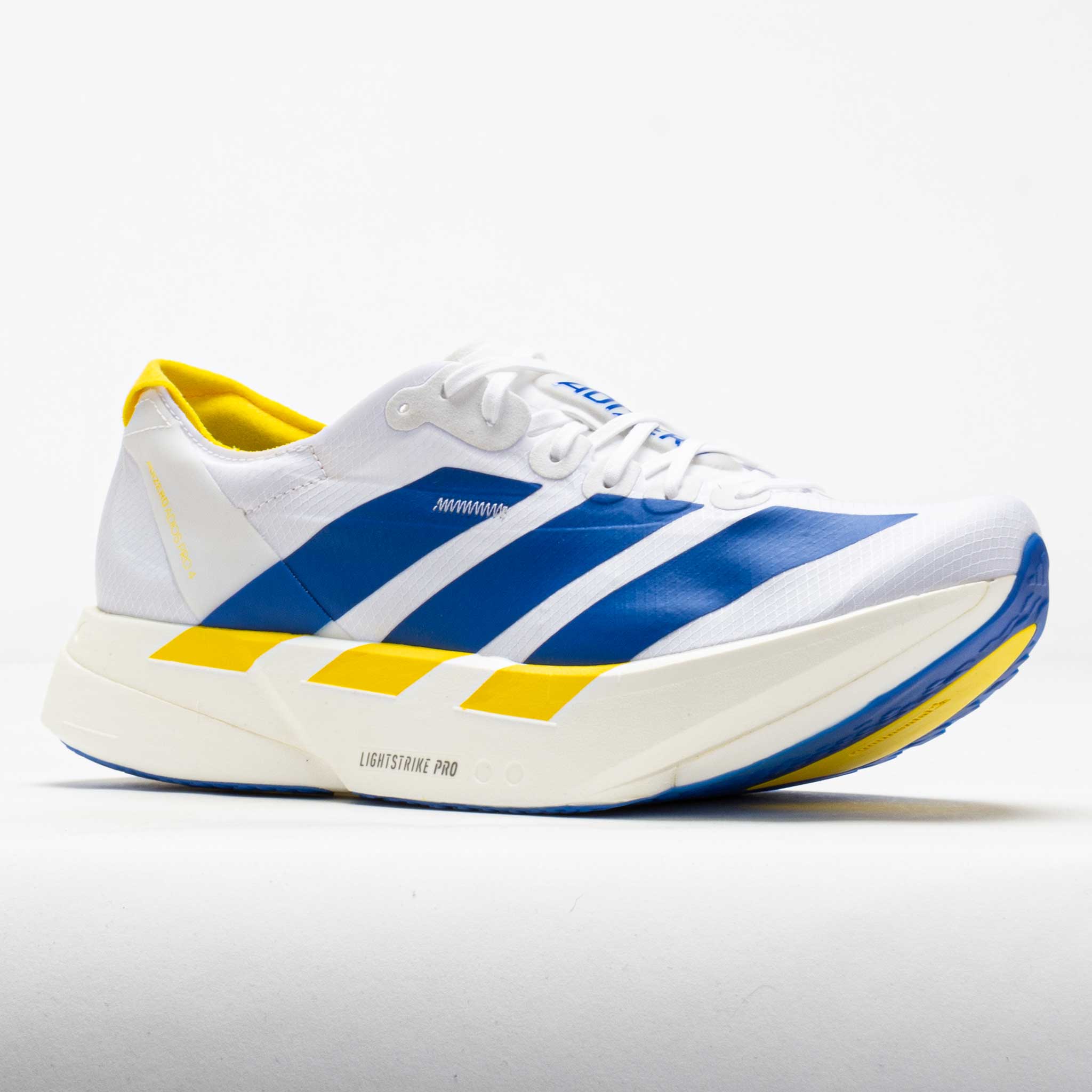adidas Adizero Adios Pro 4 Men's White/Blue/Yellow