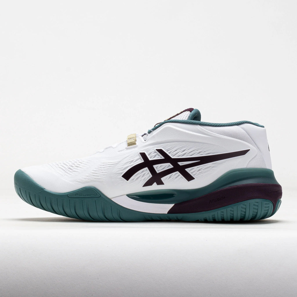 ASICS GEL-Resolution X Men's White/Dark Aubergine