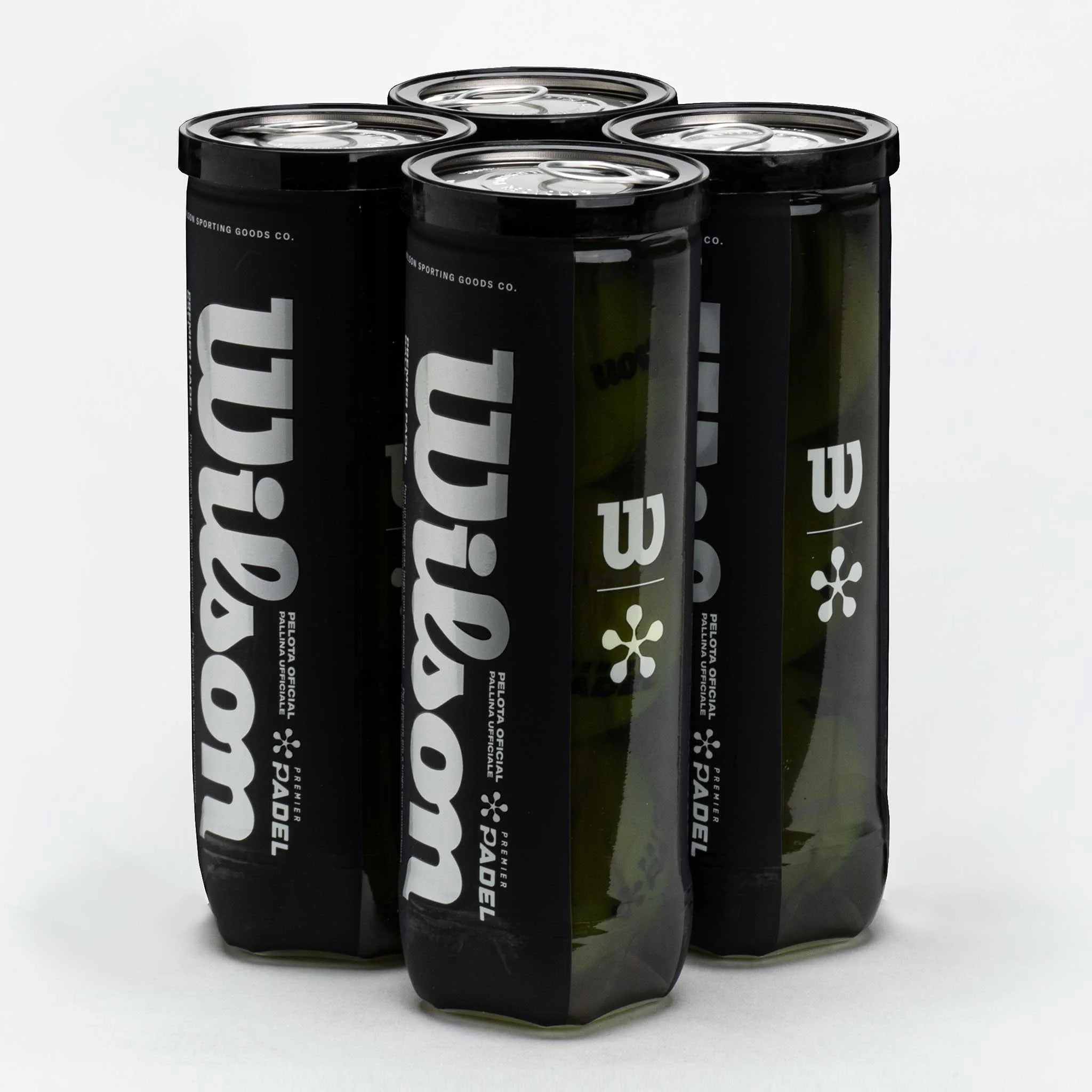 Wilson Premier Padel Balls 4 Cans
