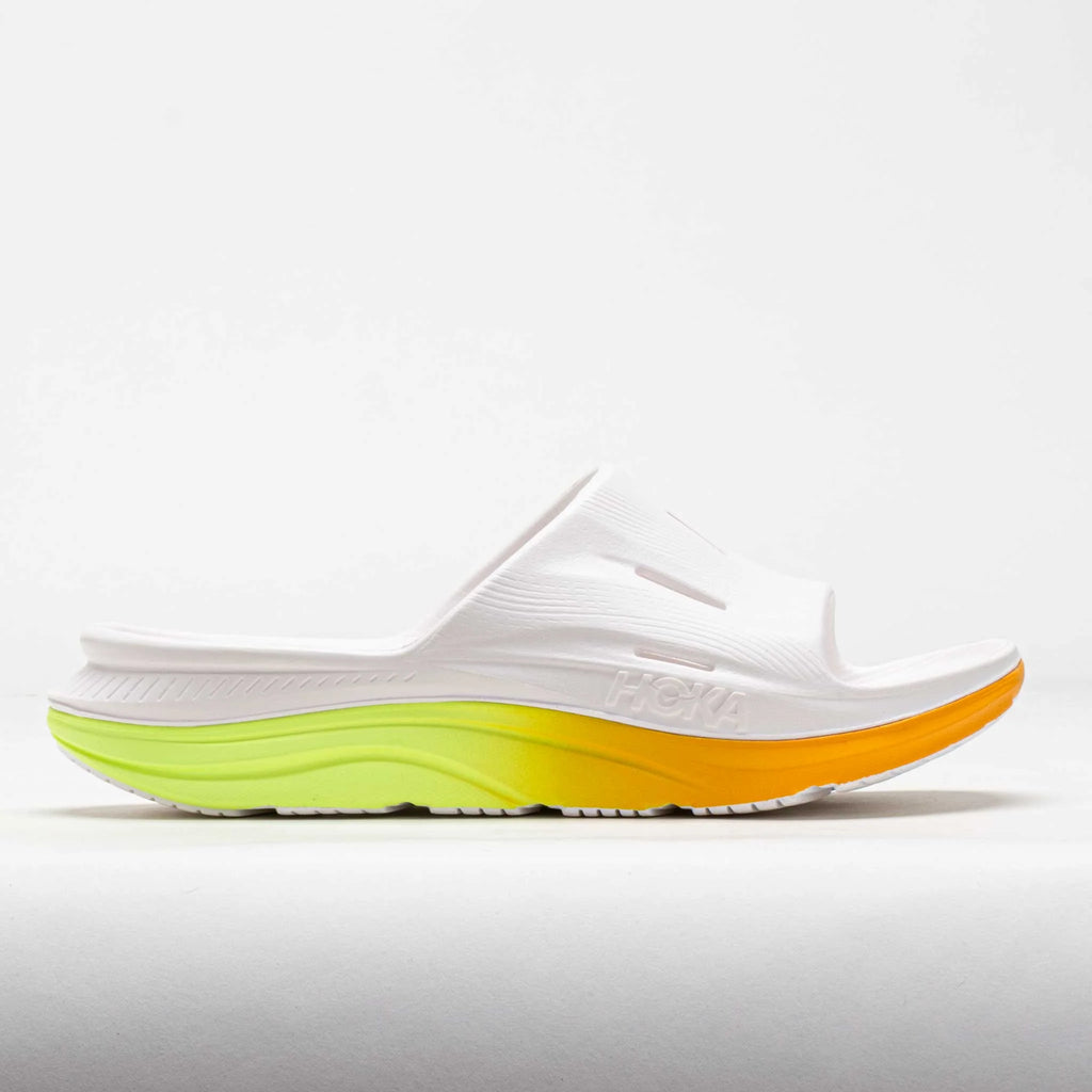 HOKA ORA Recovery Slide 3 Unisex White/Neon Yuzu