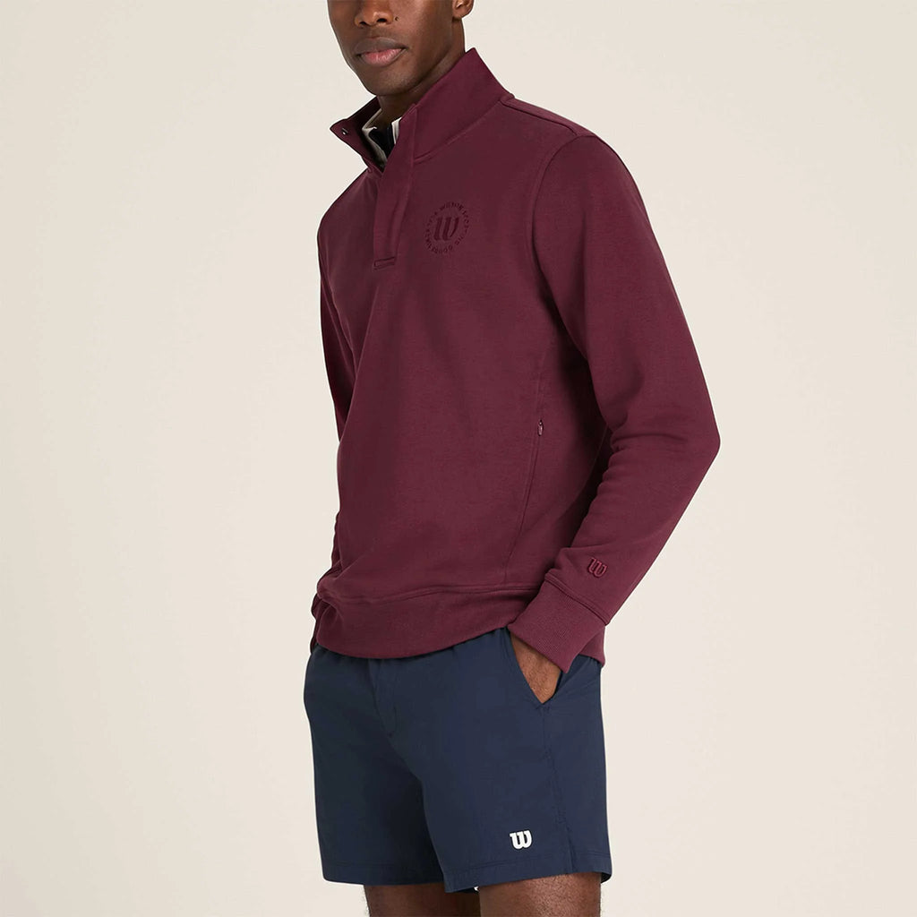 Wilson Tennis Club 1/2 Zip Mock Sweatshirt Men's