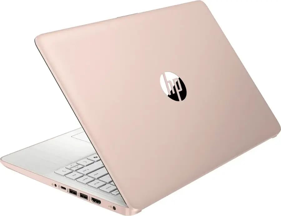 HP 14" LED Business Laptop Computer  32GB RAM 640GB Storage (128GB UFS + 512GB SD Card)  Intel Quad-Core N150  Windows 11 S & 1-Year Microsoft Office 365 Included  PLUSERA Earphones  Rose Gold