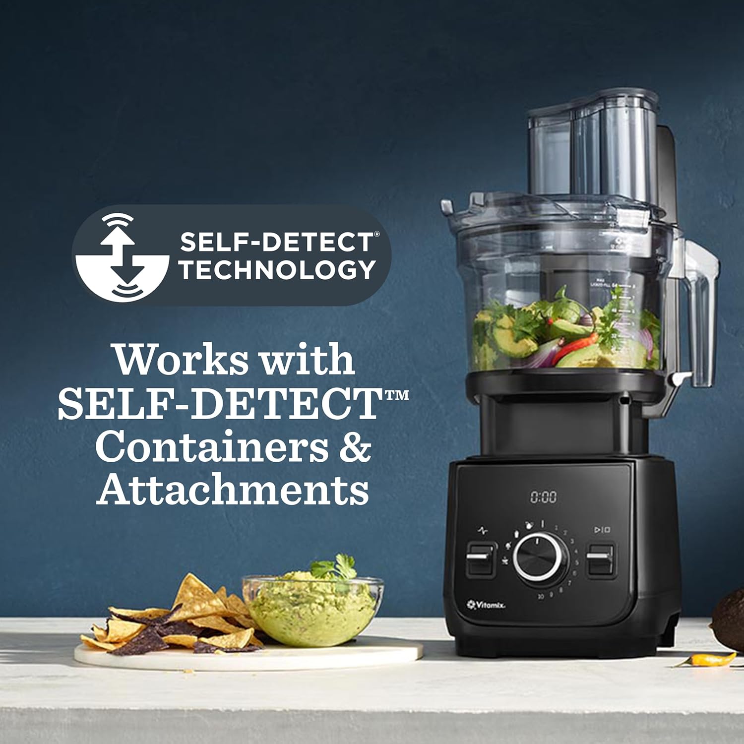 Vitamix Ascent X2 Blender with Three Blending Programs, Self-Cleaning Program, Professional-Grade Blender for Smoothies, Soups and More, Stainless-Steel Blades, 48 Oz Container, Midnight Blue