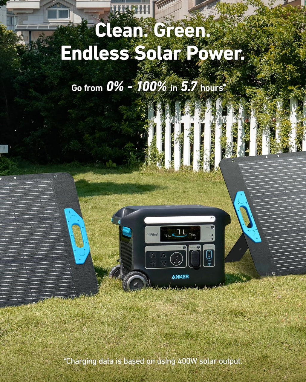 Anker SOLIX F2000 Portable Power Station  PowerHouse 767  2400W Solar Generator  GaNPrime Battery Generators for Home Use  LiFePO4 Power Station for Outdoor Camping  and RVs (Solar Panel Optional)