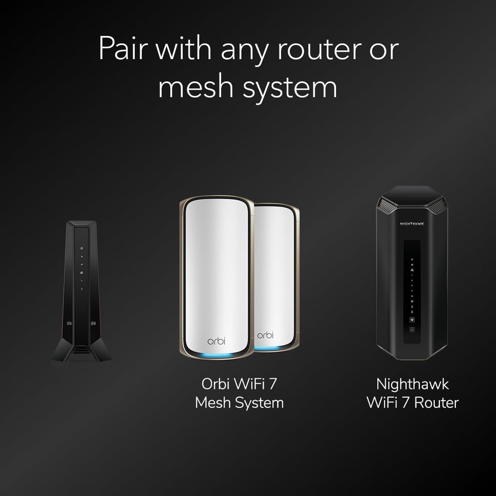 NETGEAR Nighthawk DOCSIS 3.1 Mid/high-Split Cable Modem (CM2500) – Approved for Today's Faster Speeds & Compatible with All Providers Incl. Xfinity  Spectrum  Cox - for Plans up to 2Gbps (Renewed)