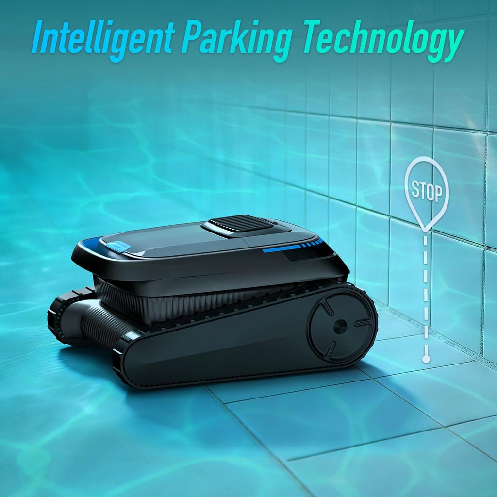 AIRROBO Cordless Robotic Pool Cleaner for Inground & Above Ground Pools  Smart Zigzag Navigation  Floor  Wall & Waterline Cleaning  5000 GPH