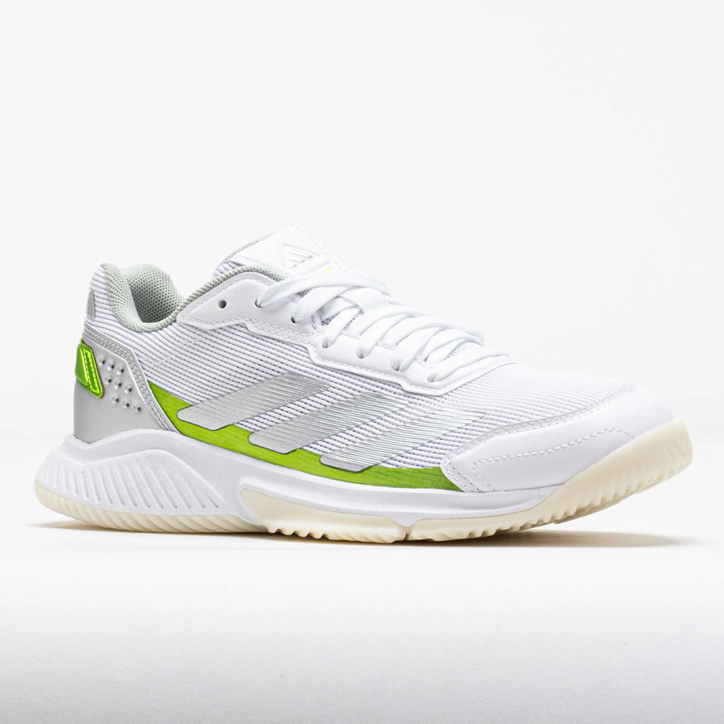 adidas CourtQuick Padel Women's White/Silver Metallic/Lucid Lemon