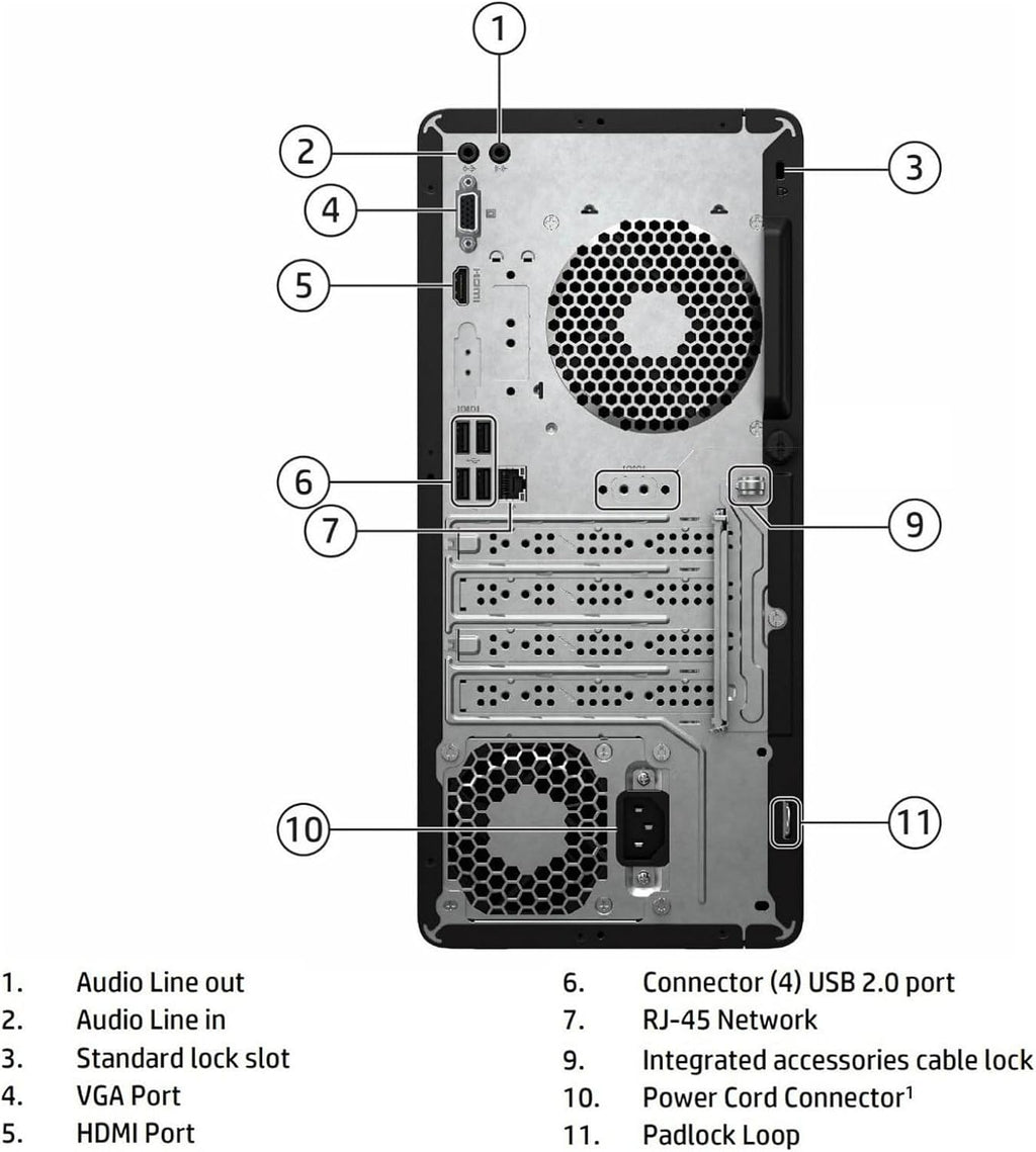 HP Desktop Computers Tower PC for Home and Business  Intel 14-Core i5-13500  32GB DDR4 RAM  1TB PCIe SSD  UHD Graphics 770  WiFi 6  Bluetooth 5.3  RJ-45  HDMI  VGA  Keyboard and Mouse  Windows 11