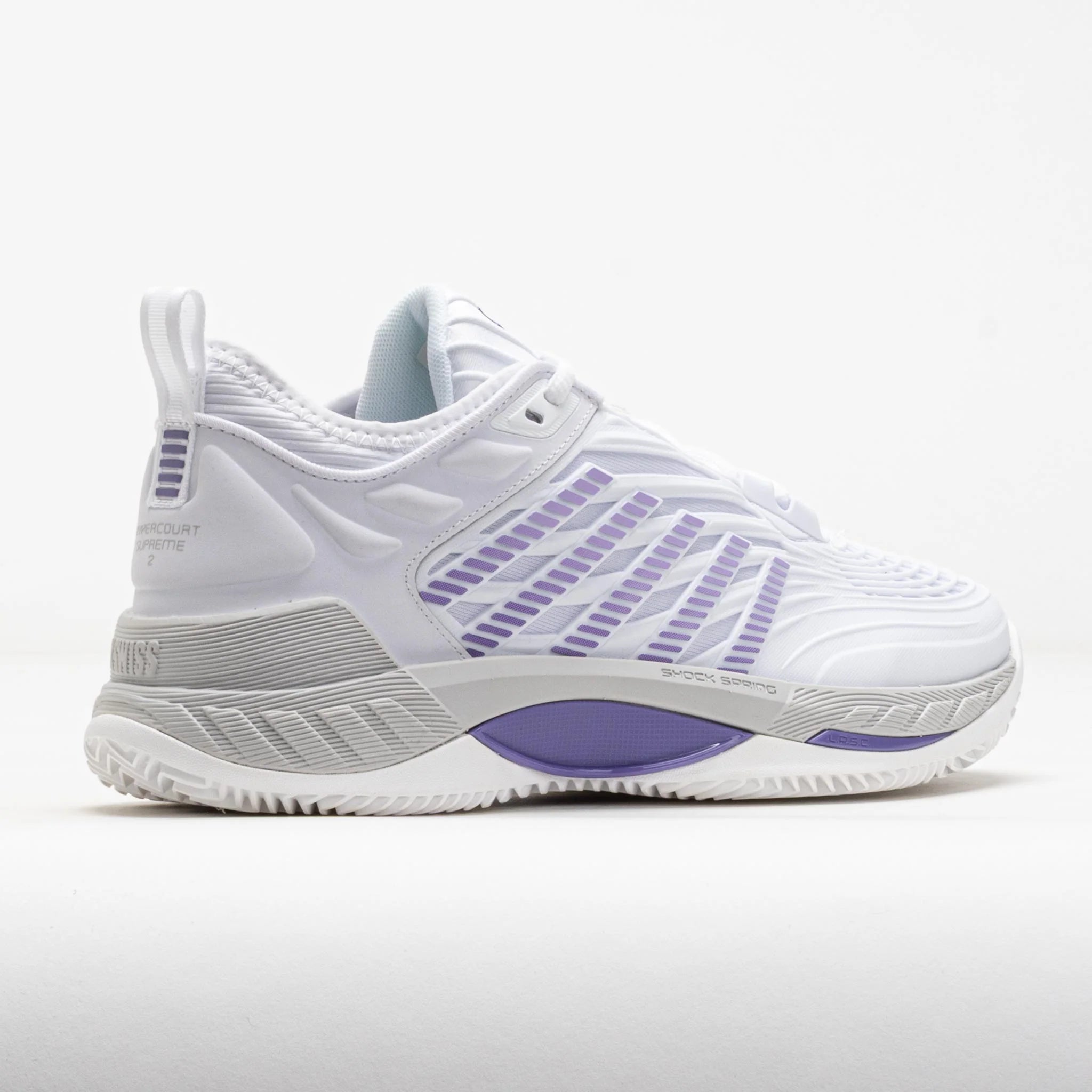 K-Swiss Hypercourt Supreme 2 Clay Women's White/Lunar Rock/Purple Haze