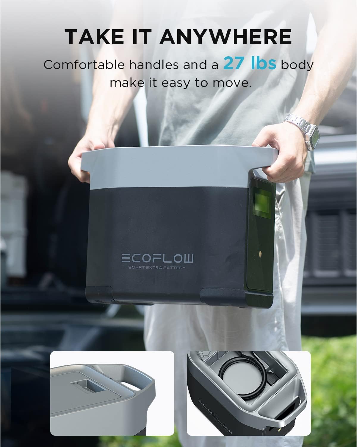 EF ECOFLOW DELTA 2 Smart Extra Battery  1024Wh LiFePO4 Expansion Battery for Power Station DELTA2