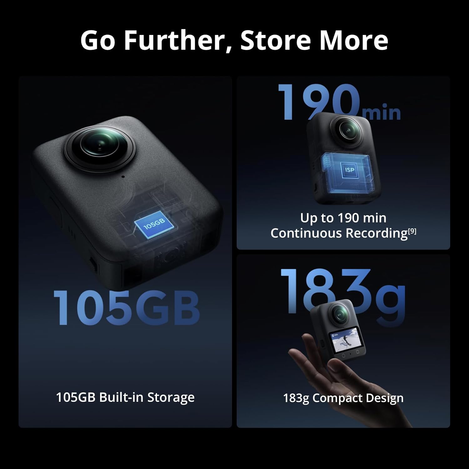 DJI Osmo 360 Essential Combo  360 Camera with 1-Inch 360° Imaging  Native 8K 360° Video  4K/120fps & 170° Boost Video  1.2m Invisible Selfie Stick Kit  Extended Battery Life with 2 Batteries