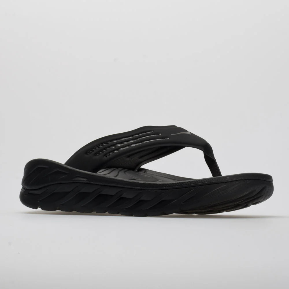 HOKA ORA Recovery Flip Men's Black/Dark Gull Gray