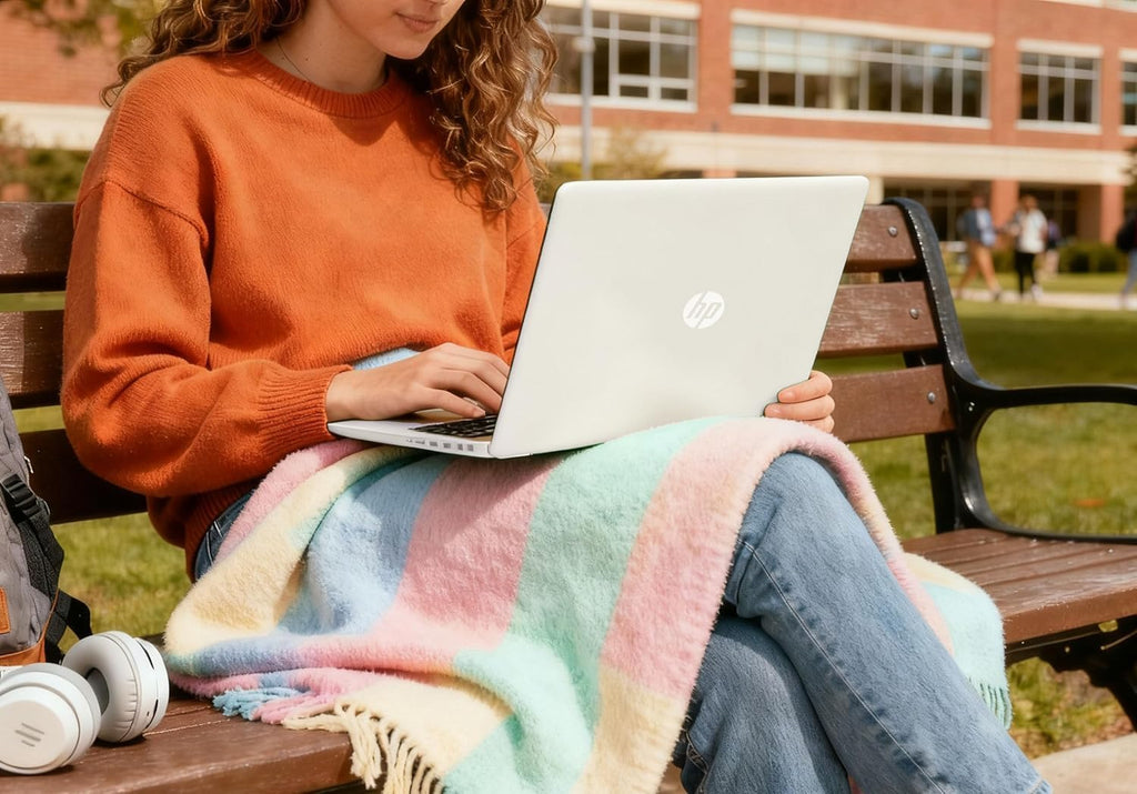 HP Ultrabook Laptop with Copilot AI & Office 365 • Intel High Performance CPU • 16GB RAM • 1.6TB Storage (576GB SSD and 1TB OneDrive) • Windows 11 w/o Earbuds