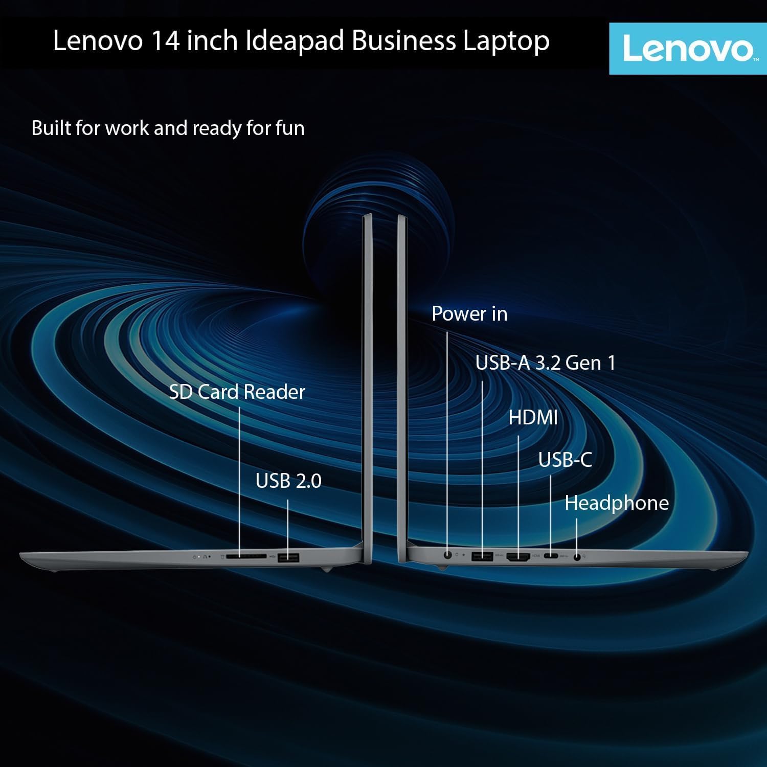 Lenovo IdeaPad Business Laptop with Microsoft 365 • 2026 Edition • Intel Core • Wi-Fi 6 • 1.1TB Storage (1TB OneDrive + 128GB SSD) • Windows 11