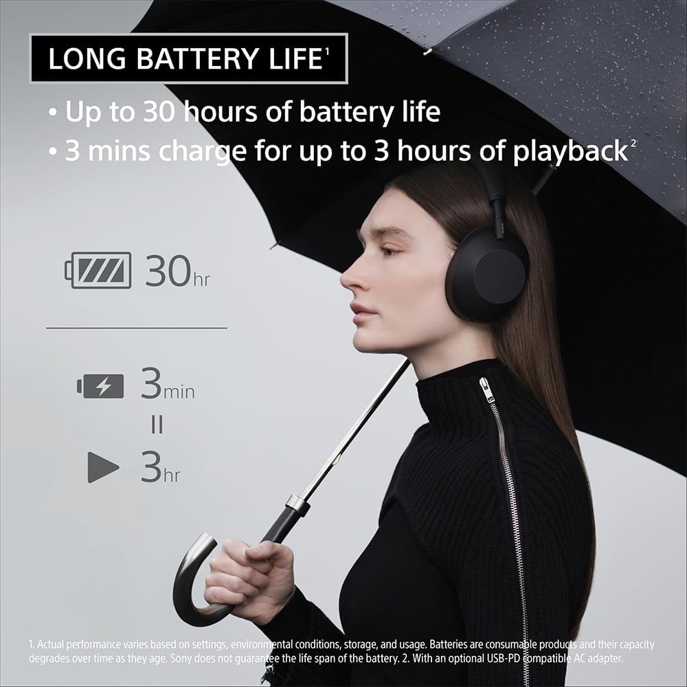 Sony WH-1000XM6 The Best Noise Canceling Wireless Headphones  HD NC Processor QN3  12 Microphones  Adaptive NC Optimizer  Mastered by Engineers  Studio-Quality  30-Hour Battery with Deco Guide Bundle