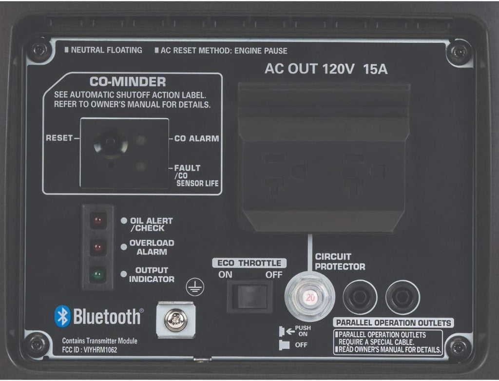 Honda EU2200ITAN 2200-Watt 120-Volt Super Quiet Portable Inverter Generator with CO-Minder - 49-State