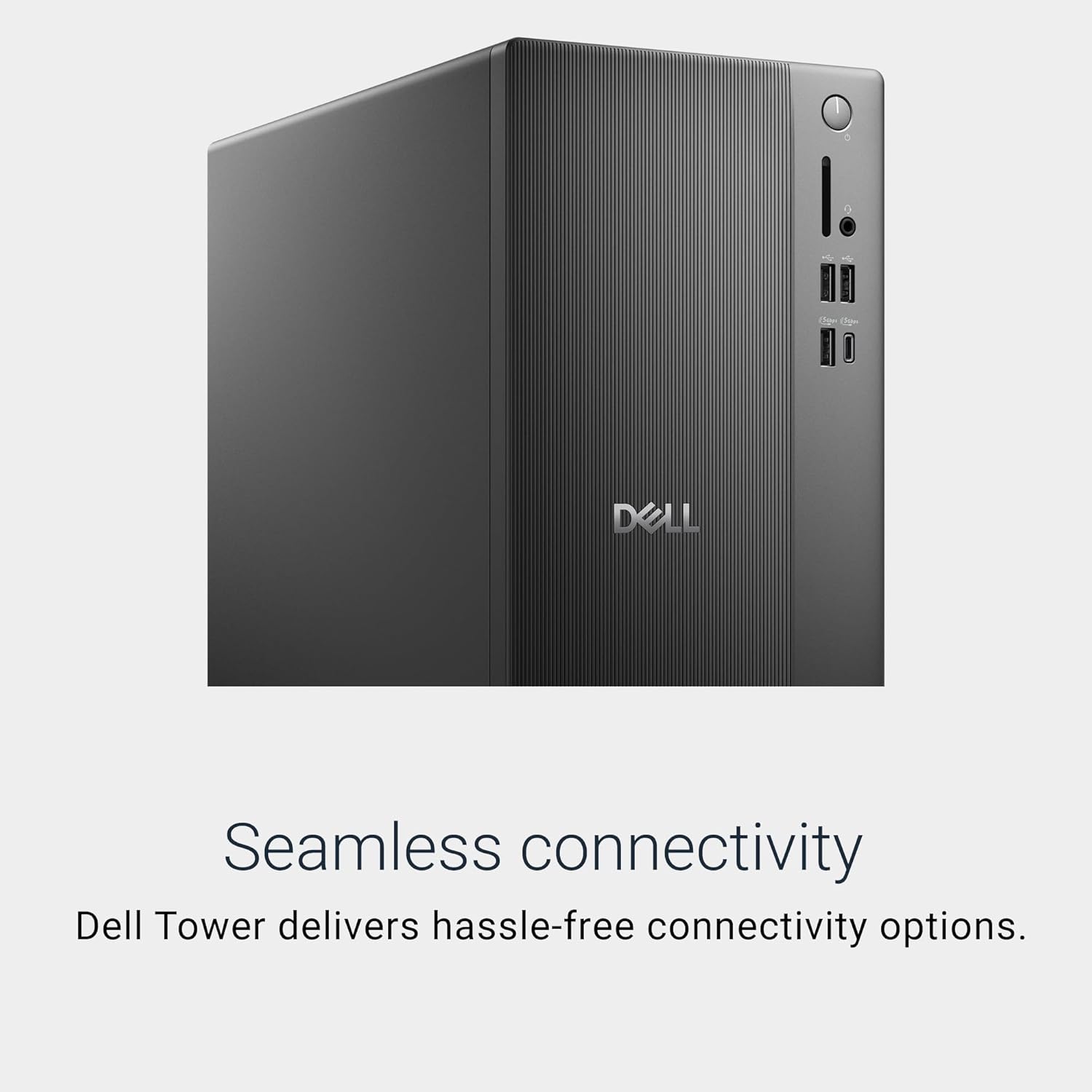 Dell Tower Desktop ECT1250 - Intel Core Ultra 7-265 Processor  UHD Graphics  16GB Memory  1TB M.2 SSD  3.0 SD Card Reader  Wired Keyboard and Mouse  Windows 11 Home  Basic Onsite Service