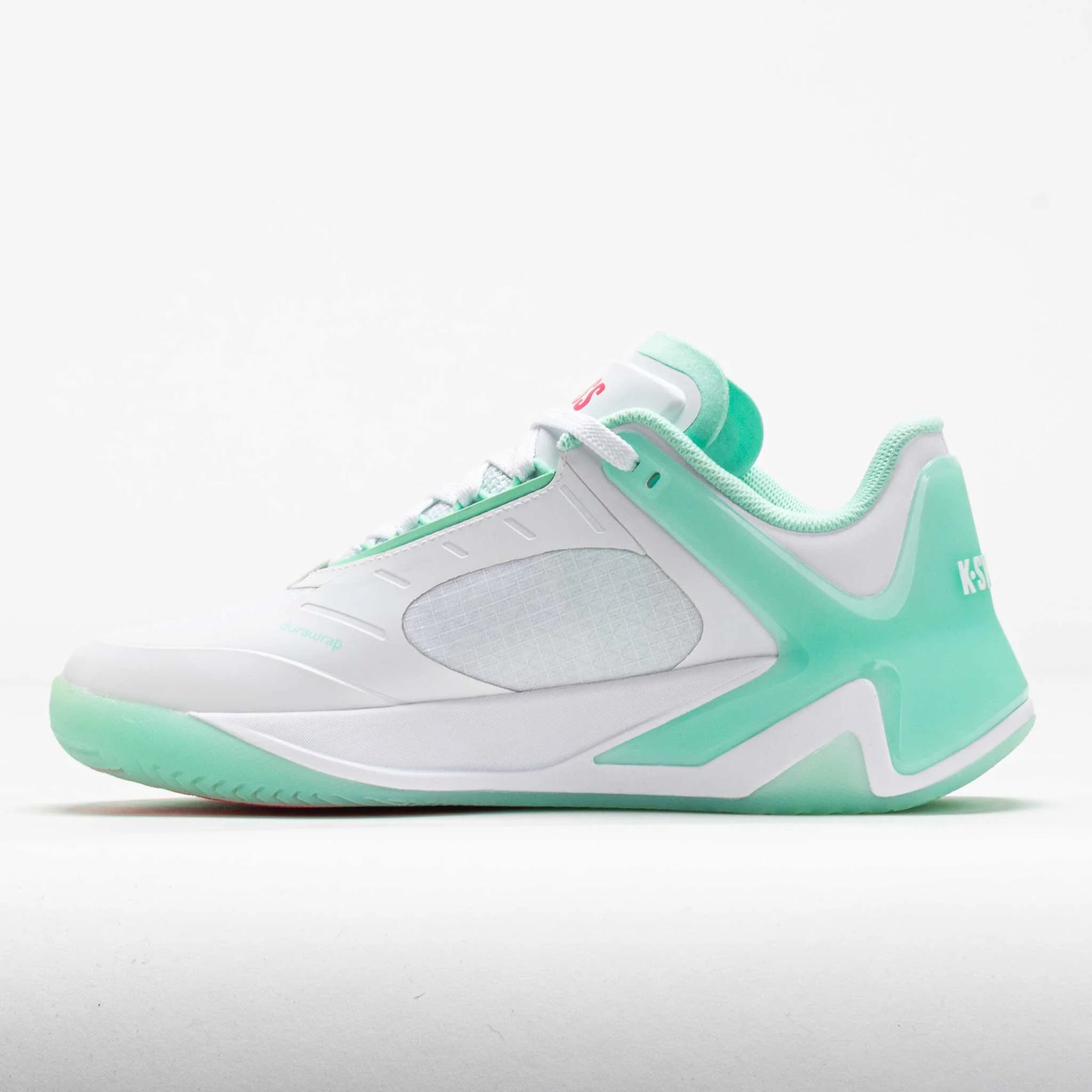 K-Swiss K-Frame Pickleball Women's White/Neon Mint/Hot Neon Pink