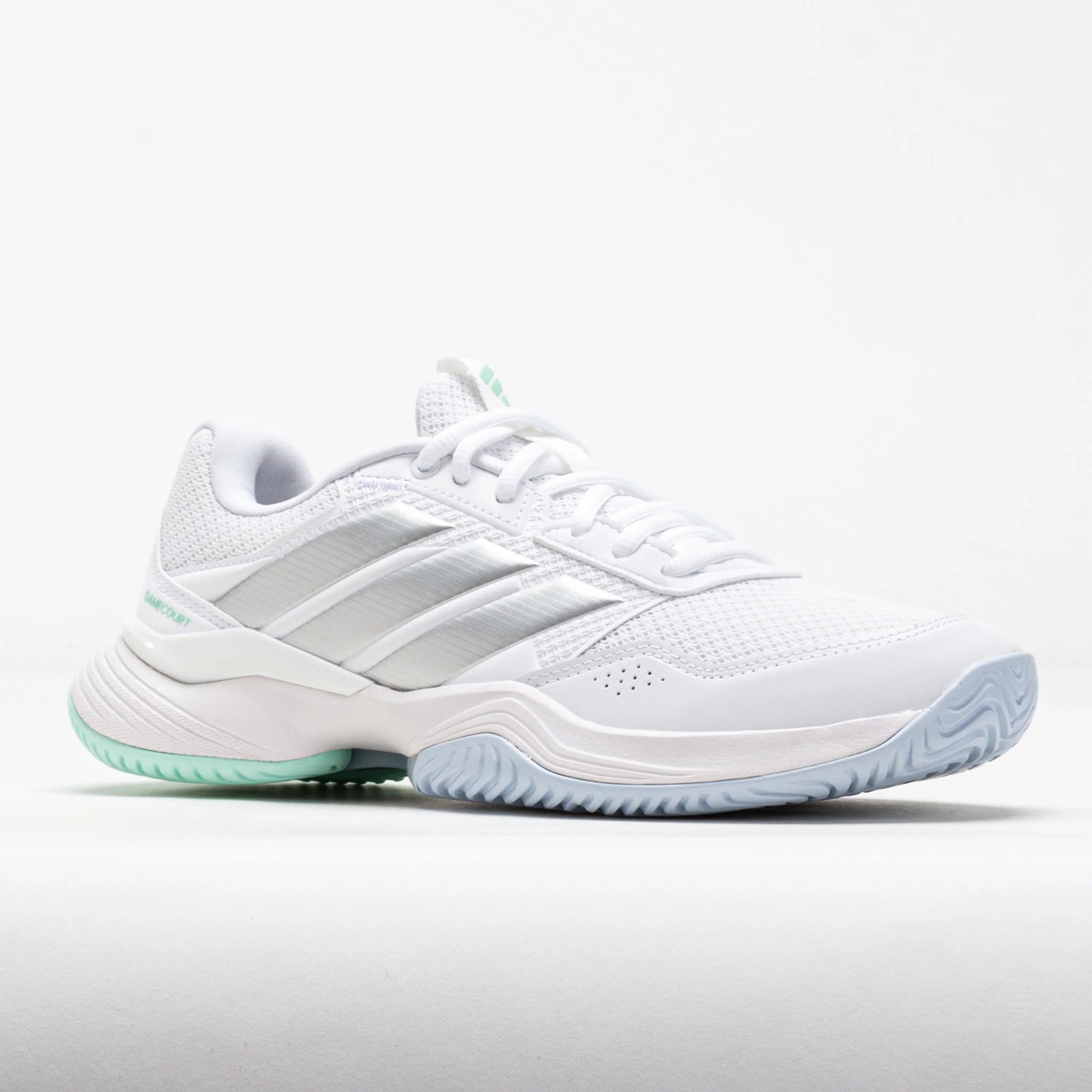 adidas GameCourt 3 Women's White/Silver Metallic/Ice Blue