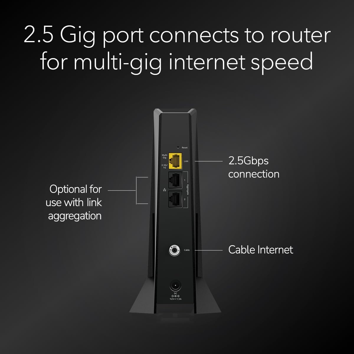 NETGEAR Nighthawk DOCSIS 3.1 Mid/high-Split Cable Modem (CM3000-1AZNAS) – Approved for Today's Fastest Speeds - Works With all Cable Providers  Incl. Xfinity  Spectrum  Cox - Cable Plans up to 2.5Gbps