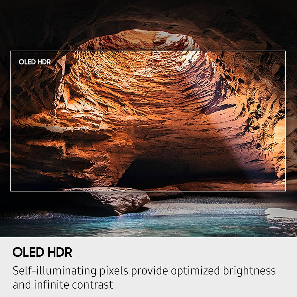 Samsung QN65S85FAFXZA 65 Inch OLED HDR 4K Smart TV with an AudioQuest PQ505NA PowerQuest 505 12 Outlet Surge Protector (2025)
