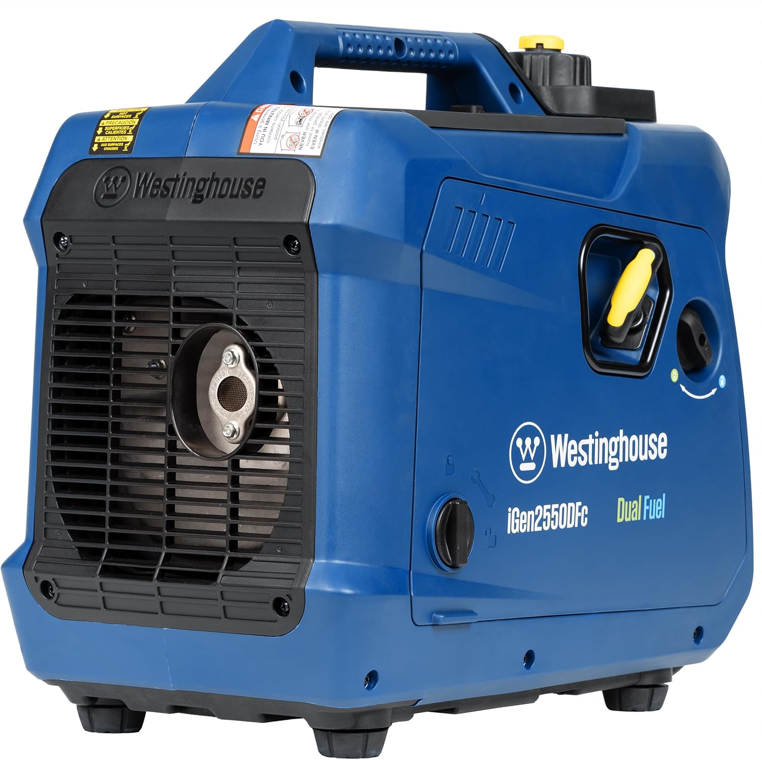 Westinghouse 2550 Peak Watt Super Quiet & Lightweight Portable Inverter Generator  RV Ready 30A Outlet  Gas and Propane Powered  CO Sensor  Parallel Capable  Long Run Time