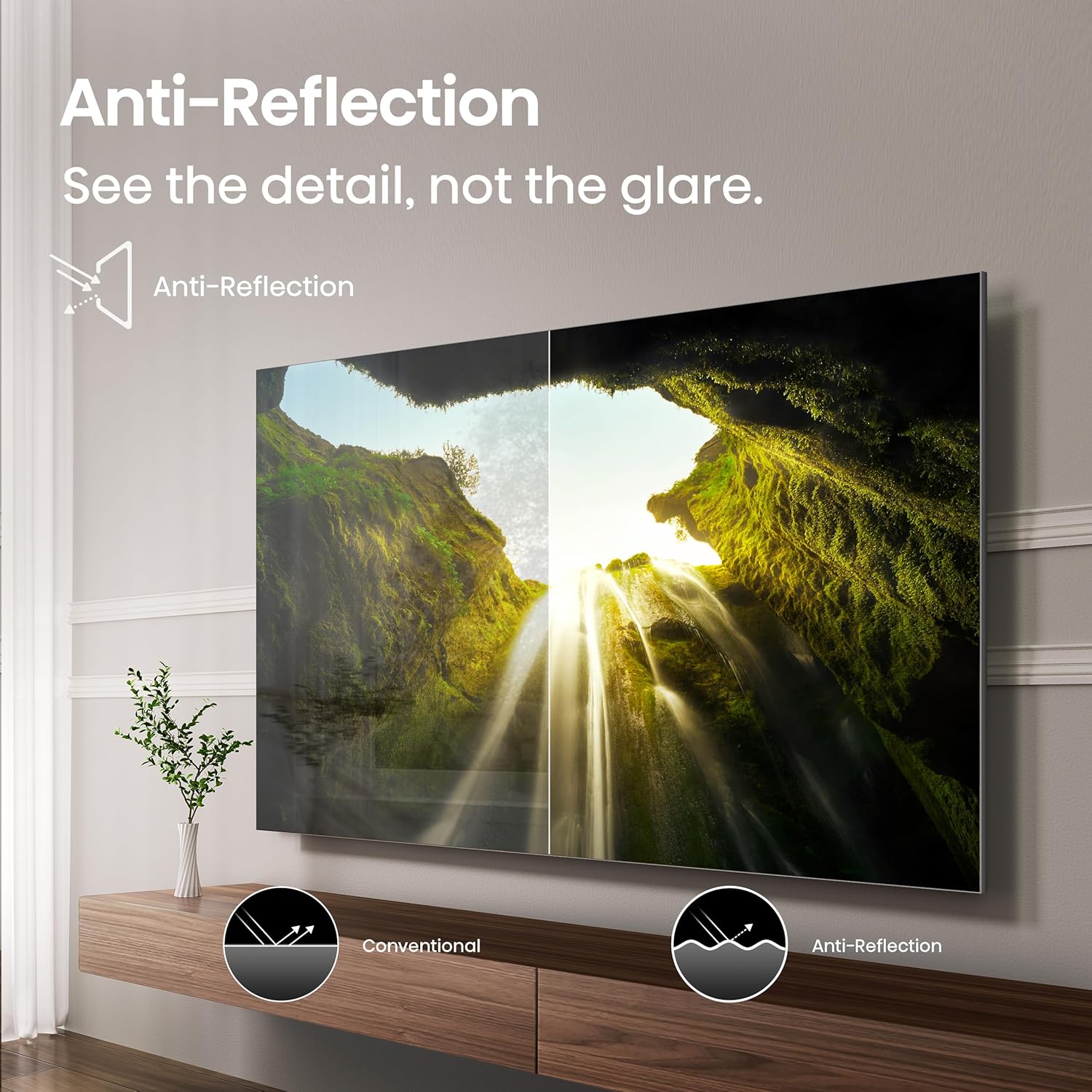 Hisense 65" U7 Mini-LED ULED 4K UHD Best Premium Gaming Google Smart TV (65U75QG  2025 Model) - QLED  Native 165Hz  VRR 288  Up to 3000 Nits  HDR10+  Dolby Vision IQ · Atmos  IMAX Enhanced  2.1.2 Ch