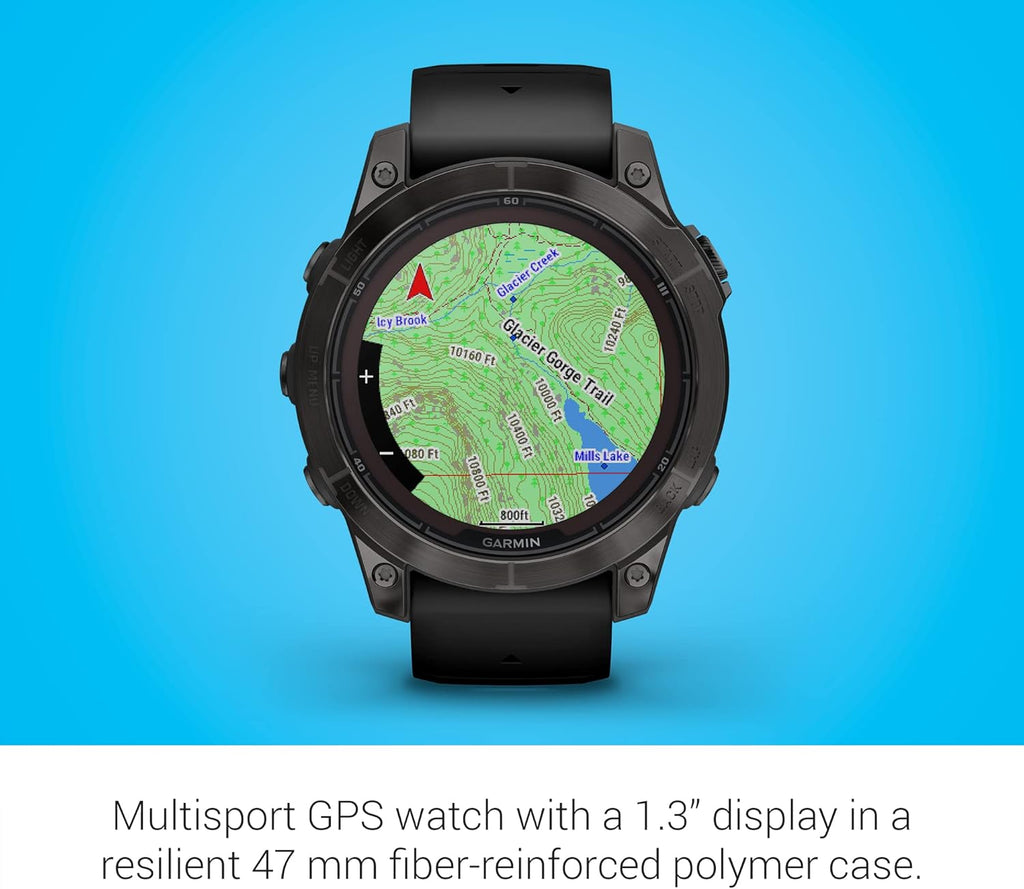 Garmin fēnix 7 Pro Sapphire Solar  Multisport GPS Smartwatch  Built-in Flashlight  Solar Charging Capability  Black