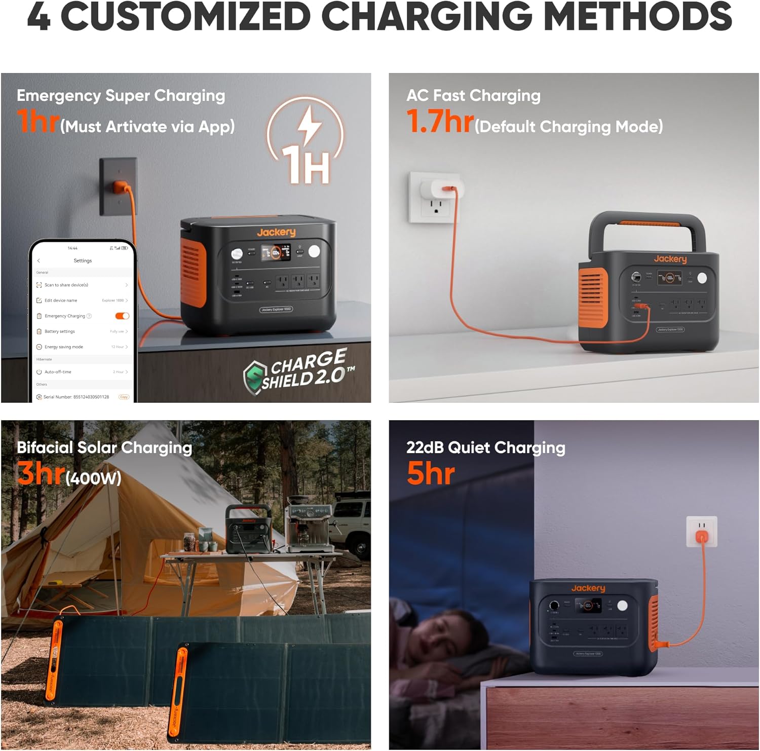 Jackery Explorer 1000 v2 Portable Power Station(2024 New) 1070Wh LiFePO4 Battery 1500W AC/100W USB-C Output  1 Hr Fast Charge  Solar Generator for Outdoor Camping Off-grid Living RV Emergency (Renewed)