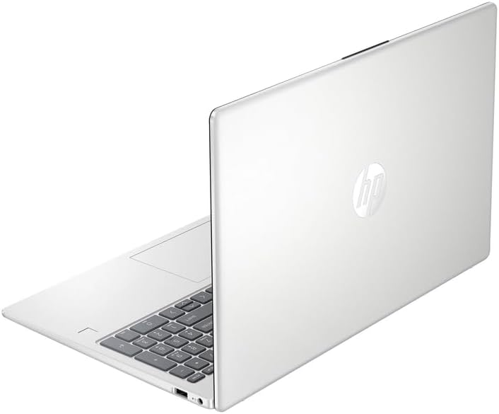 HP 15.6" FHD Business & Student Laptop Computer  16GB RAM 256GB SSD  8-Cores Intel Core i3 Processor  Windows 11 with PLUSERA Earphones & 8-in-1 Hub Included  Fingerprint Reader  Natural Silver