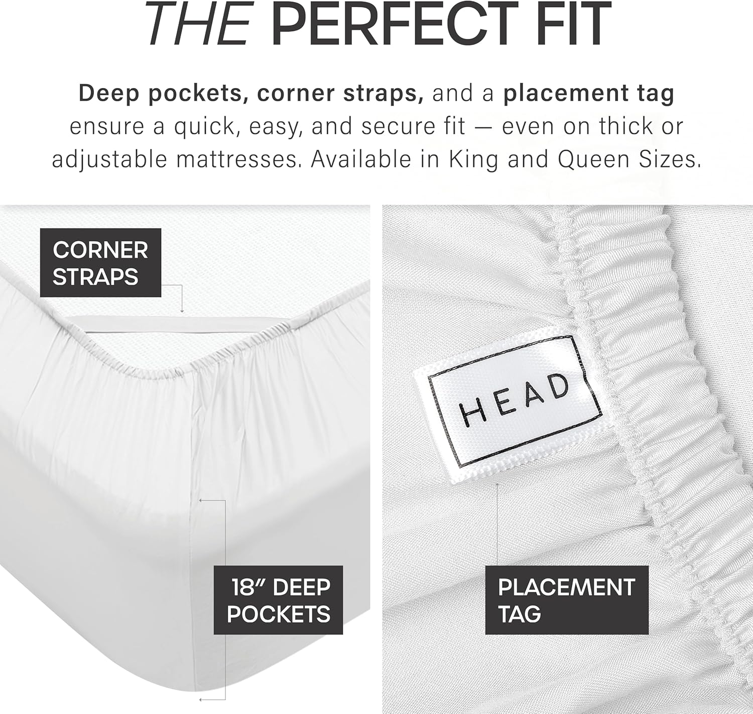 Eucalyptus Collection King Size Sheet w/Silver Ions | 100% Tencel | Ultra Soft | Cooling for Hot Sleepers | 18" Deep Pocket Grey