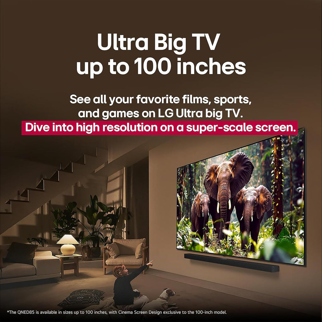 LG 65-Inch Class QNED evo AI QNED85A Series Mini LED 4K Smart TV w/AI Picture  AI Sound  HDR10  AI Super Upscaling 4K  Filmmaker Mode  Wow Orchestra  Alexa Built-in (65QNED85AUA  2025)