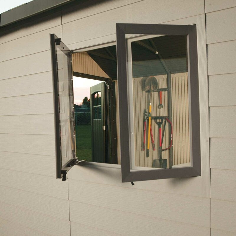 11 ft. W x 11 ft. D Plastic Storage Shed