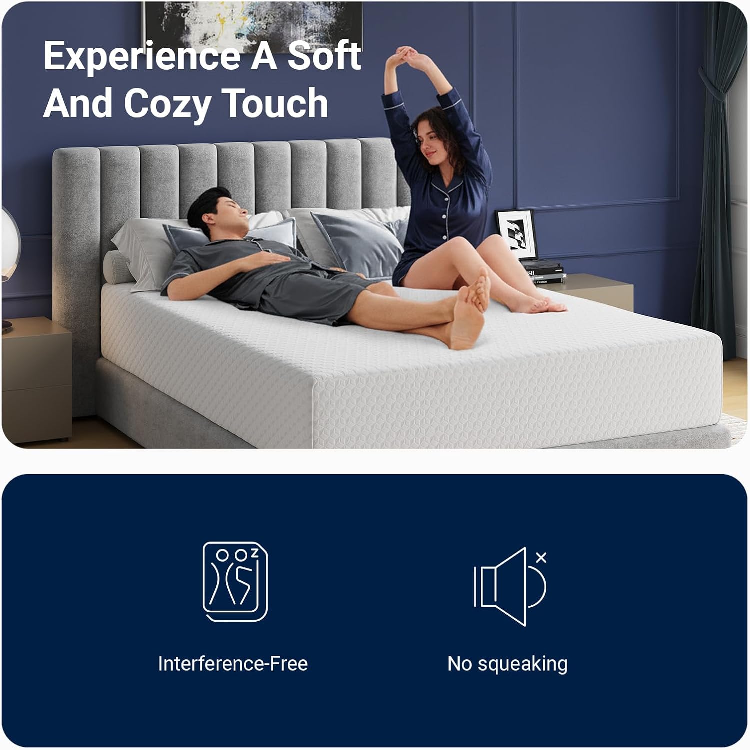 Avenco Queen Mattress, 12 Inch Queen Memory Foam Mattress in a Box for Refresh Sleep & Pressure Relief, Medium Firm Mattresses with CertiPUR-US Certified
