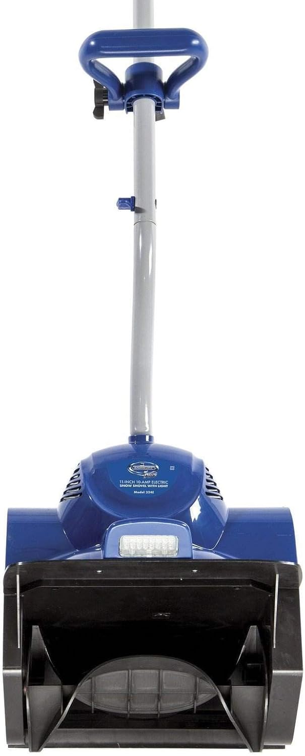 Snow Joe Corded Electric Snow Shovel  10 Amp Powered Snow Thrower with Headlight and 11" Clearing Path for Decks  Steps  Patios and Sidewalks  324E